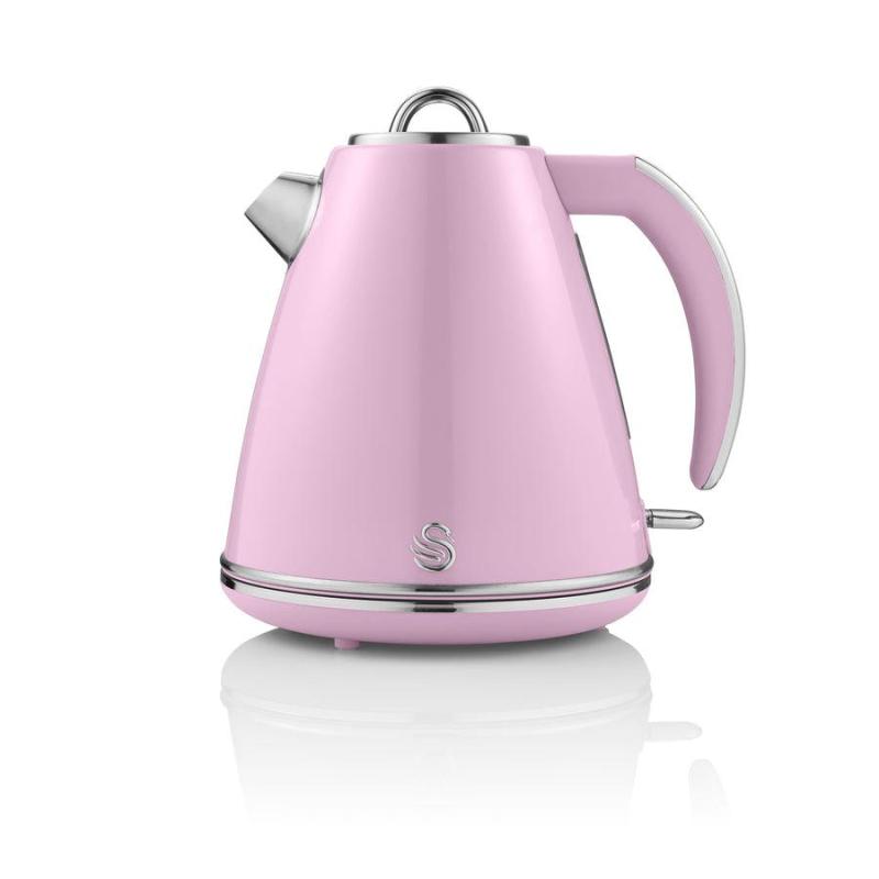 Swan SM22070PN Retro Manual Microwave 25L - Pink - Kettle and Toaster Man