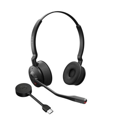 Jabra Engage 55 Casque Sans fil Crochets auriculaires Bureau Centre d'appels Noir, Titane