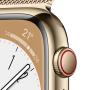 Apple Watch Series 8 OLED 41 mm 4G Oro GPS (satélite)