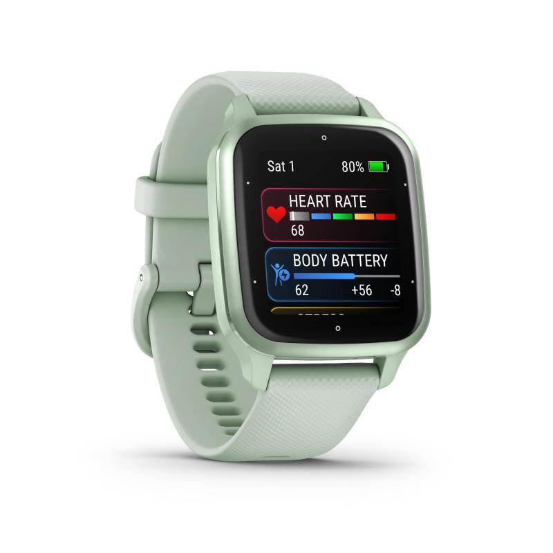 Smartwatch Garmin Venu SQ 2 Music Edition Notificaciones Frecuencia  Cardíaca GPS Oro Rosa y Blanco