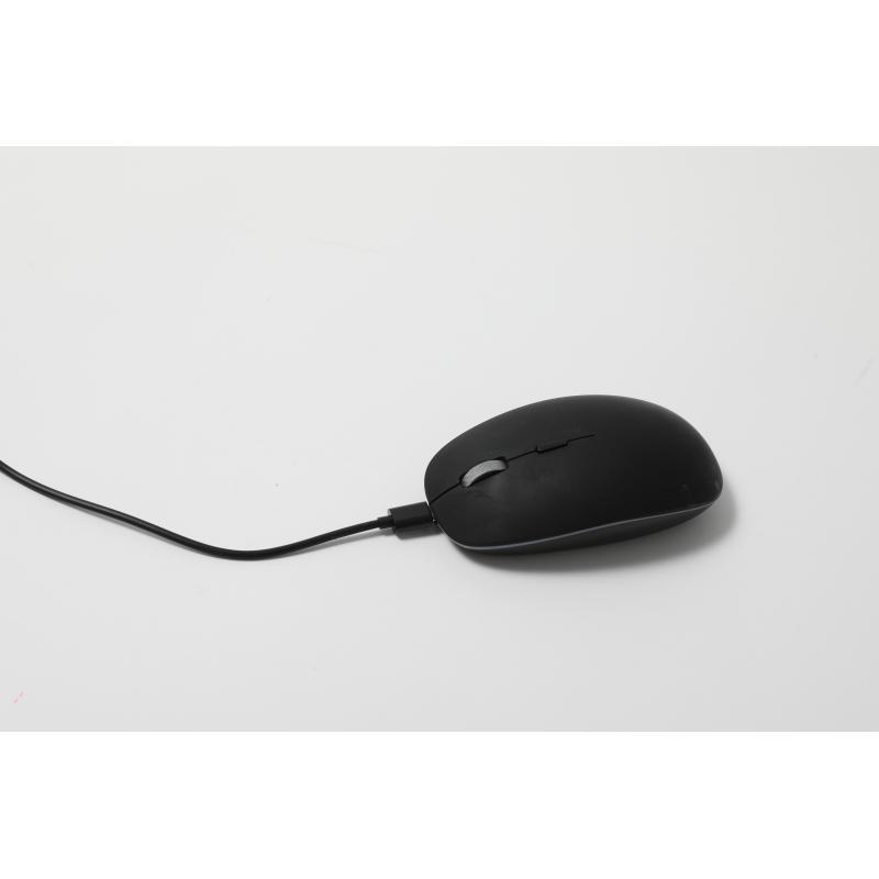 Ensemble de souris sans fil DEL et tapis avec surface de recharge