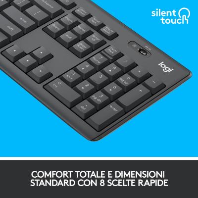 Logitech MK295 Silent Wireless Combo teclado Ratón incluido USB QWERTY  Español Blanco