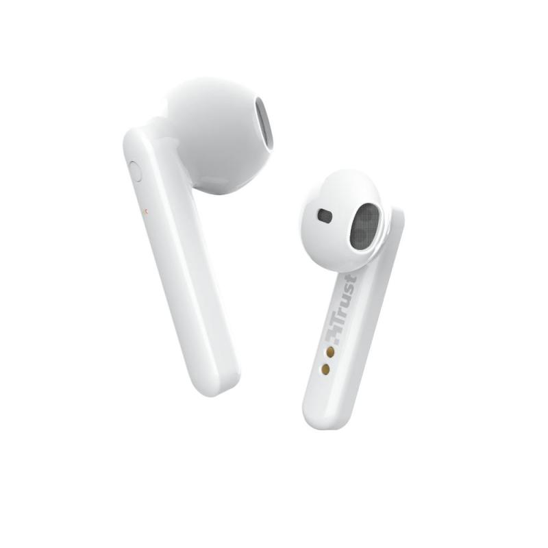 ▷ Calls/Music In-ear Trippodo (TWS) Stereo Primo Touch Trust White Bluetooth | Wireless True Headset