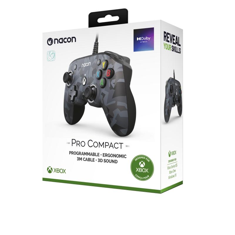 Mando Nacon Compact Controller Wired con Cable PS4 - Negro