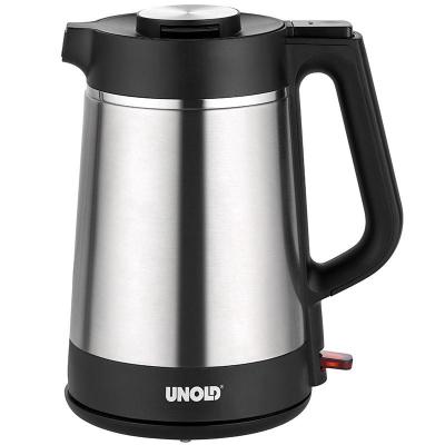 Unold Thermo bouilloire 1,5 L 1800 W Noir, Acier inoxydable