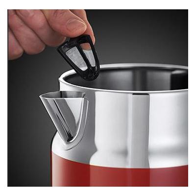 Russell Hobbs 20412-70 bollitore elettrico Nero, Rosso, Acciaio