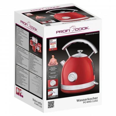 ▷ ProfiCook PC-WKS 1192 bollitore elettrico 1,7 L 2200 W Rosso