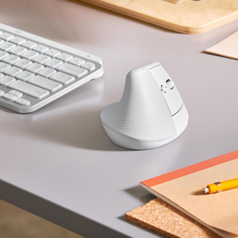 ▷ Logitech Lift Mouse Ergonomico Verticale, Senza Fili, Ricevitore  Bluetooth o Logi Bolt USB, Clic Silenziosi, 4 Tasti