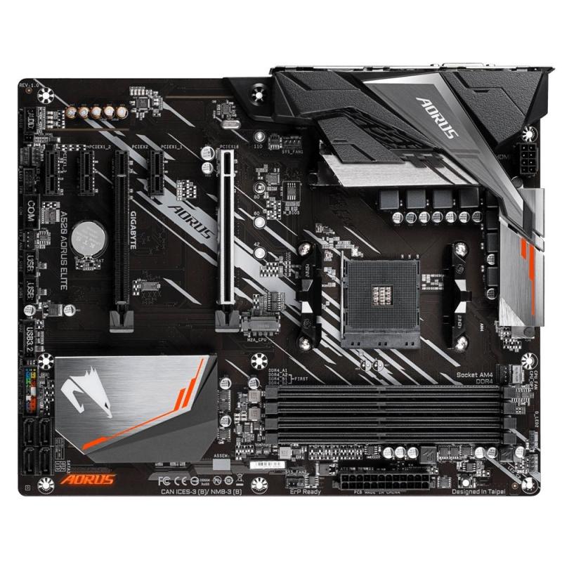 Gigabyte b450 aorus elite carte mère amd b450 emplacement am4 atx