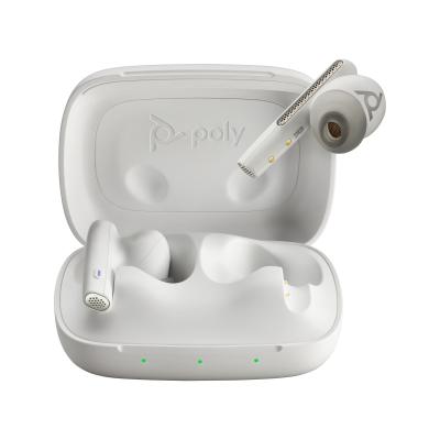 POLY Ohr 60 Free Weiß ▷ Kopfhörer Büro/Callcenter im Trippodo Kabellos Bluetooth | Voyager