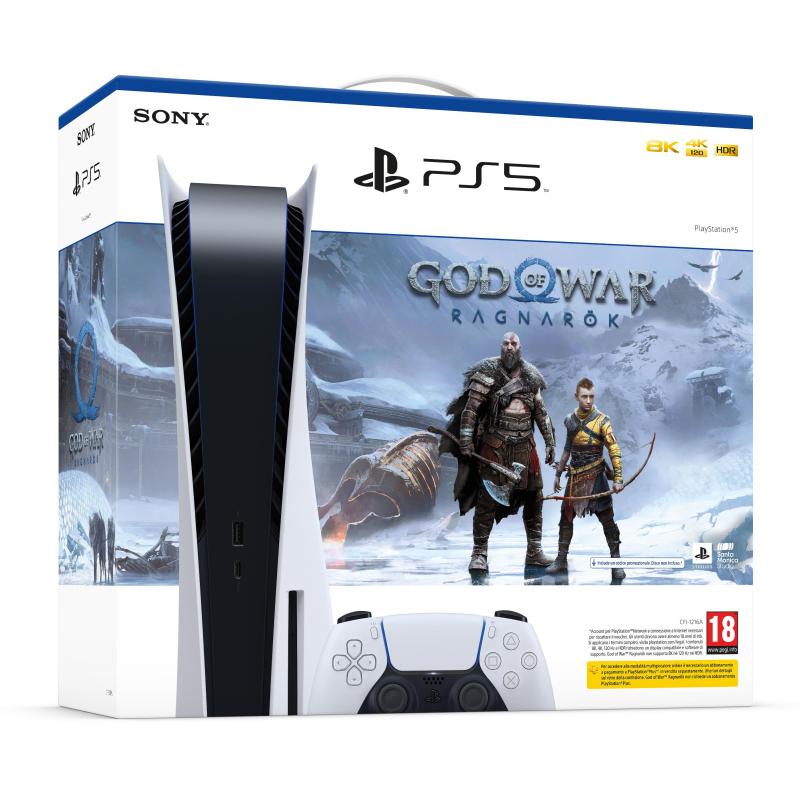 Consola  Sony PlayStation 5 Standard (2 Mandos DualSense™ incluidos), 825  GB, 4K HD, Negro y Blanco