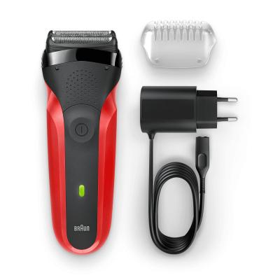 ▷ Braun Series 3 300s Foil shaver Trimmer Black, Red