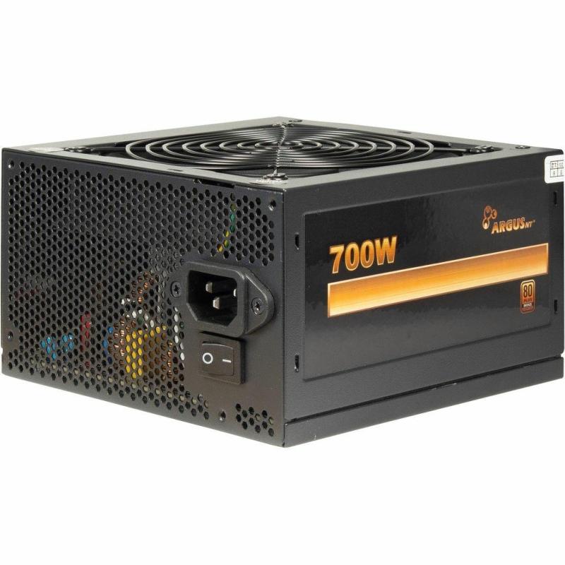 Inter-Tech ArgusNT BPS-700 alimentatore per computer 700 W 20+4 pin ATX ATX  Nero Nero, 700 W, 100 - 240 V, 47 - 63 Hz, 9/4.5 A, 100 W, 620 W