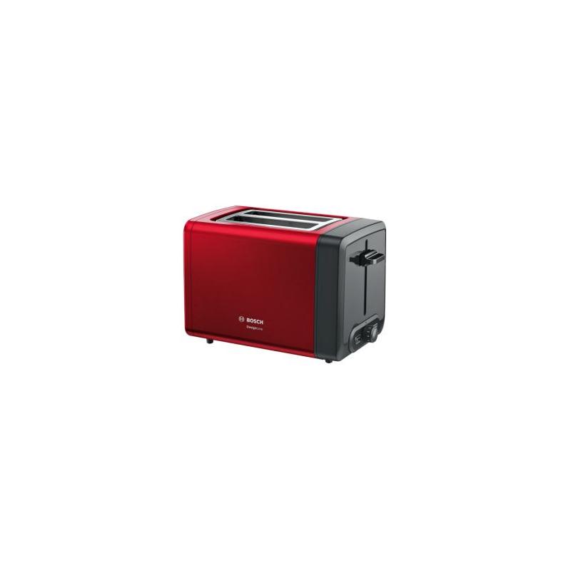 ▷ Bosch TAT4P424DE toaster 2 slice(s) 970 W Black, Red