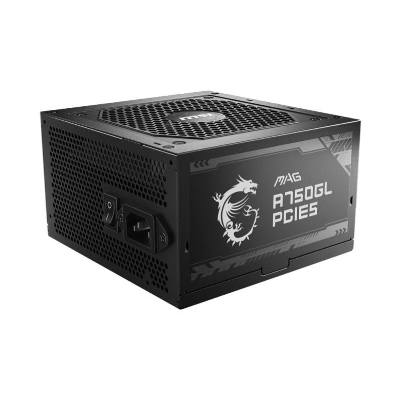 ▷ MSI MAG A750GL PCIE5 power supply unit 750 W 20+4 pin ATX ATX Black