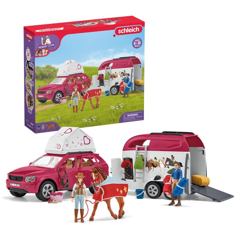 ▷ schleich HORSE CLUB Horse Adventures with Car and Trailer