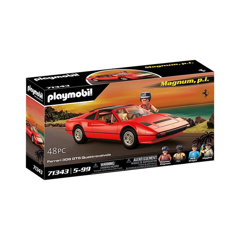 Playmobil Magnum P.i. Ferrari 308 Gts Quattrovalvole Car Set - 71343 -  Playmobil toy 