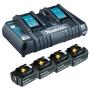 Makita 199485-6 Akku Ladegerät für Elektrowerkzeug Batterie- & Ladegerät-Set