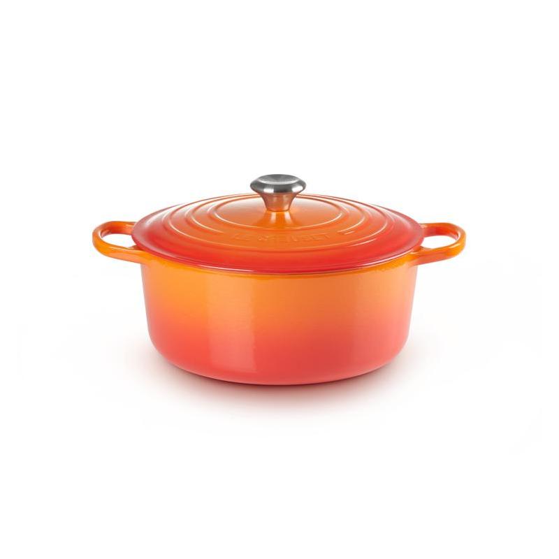 ▷ Le Creuset 21177280902430 6,7 L Rotondo Arancione, Rosso