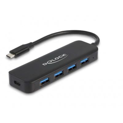 DeLOCK 64170 Schnittstellen-Hub USB 3.2 Gen 1 (3.1 Gen 1) Type-C 5000 Mbit s Schwarz