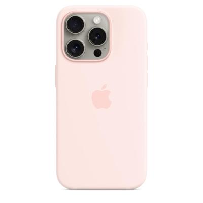 Apple iPhone 15 Pro Silicone Case with MagSafe - Pink