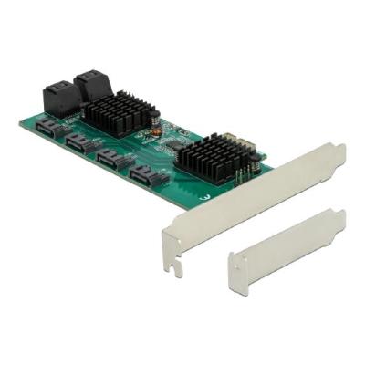 DeLOCK Carte 8 ports SATA PCI Express x1 - Facteur de forme à profil bas