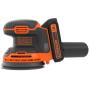 Black & Decker BDCROS18 levigatrice portatile Levigatrice orbitale 12000 Giri min Nero, Arancione