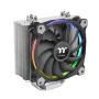 Thermaltake Riing Silent 12 RGB Sync Edition Processore Refrigeratore 12 cm Nero, Metallico