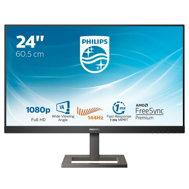 ▷ Philips E Line 242E1GAEZ/00 LED display 60.5 cm (23.8) 1920 x 1080  pixels Full HD Black, Chrome