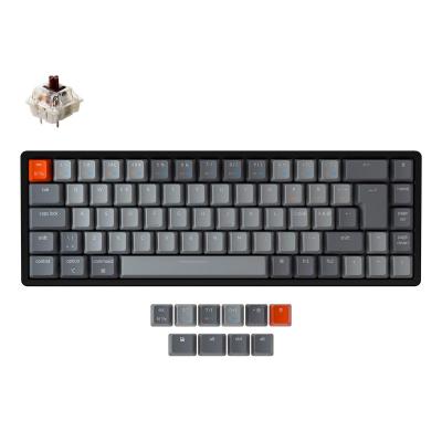 Keychron K6 clavier USB + Bluetooth QWERTY Nordique Noir, Gris, Orange