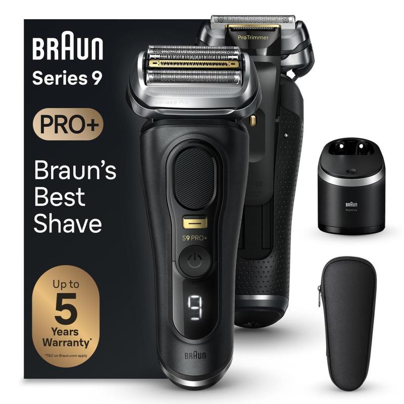 Braun Series 9 Pro 9465CC Foil shaver Trimmer Black, Silver