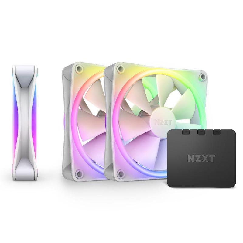 ▷ NZXT F120 RGB DUO Triple Pack Case per computer Ventilatore 12 cm Bianco  3 pz