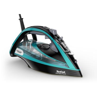 Tefal Ultimate Pure FV9844 Fer à repasser à sec ou à vapeur Semelle Durilium autonettoyante 3200 W Noir, Bleu